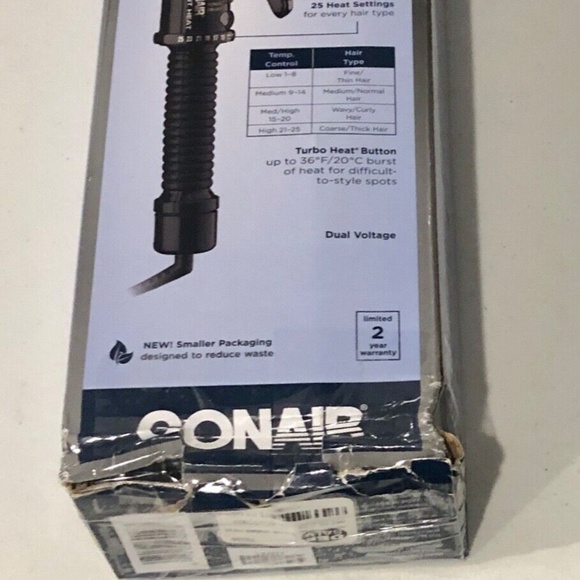 Conair Instant Heat 1" Curling Iron, 30 second Heat-Up, 25 Settings-Classic Curl - Picture 9 of 13